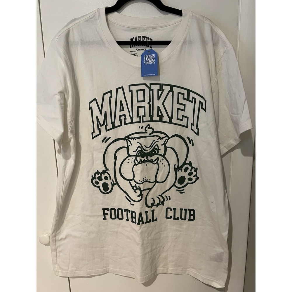 Brand New Chinatown Market Studios Football Club T Shirt Mens XXL White Green